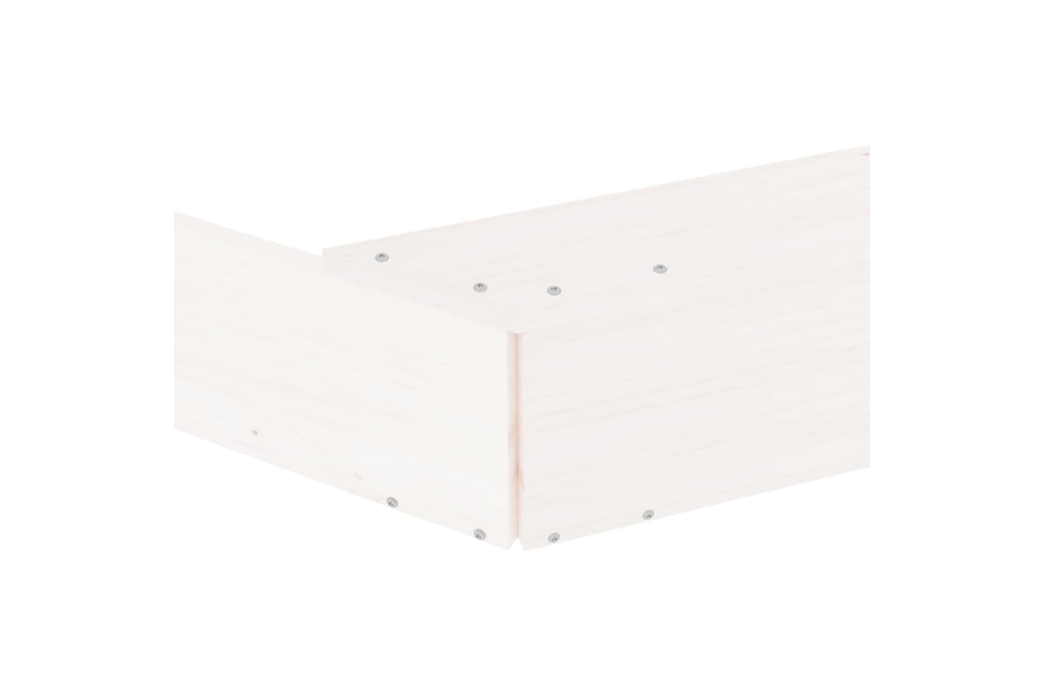 vidaXL 825024 Sandbox With Seats White Octagon Solid Wood Pine-6