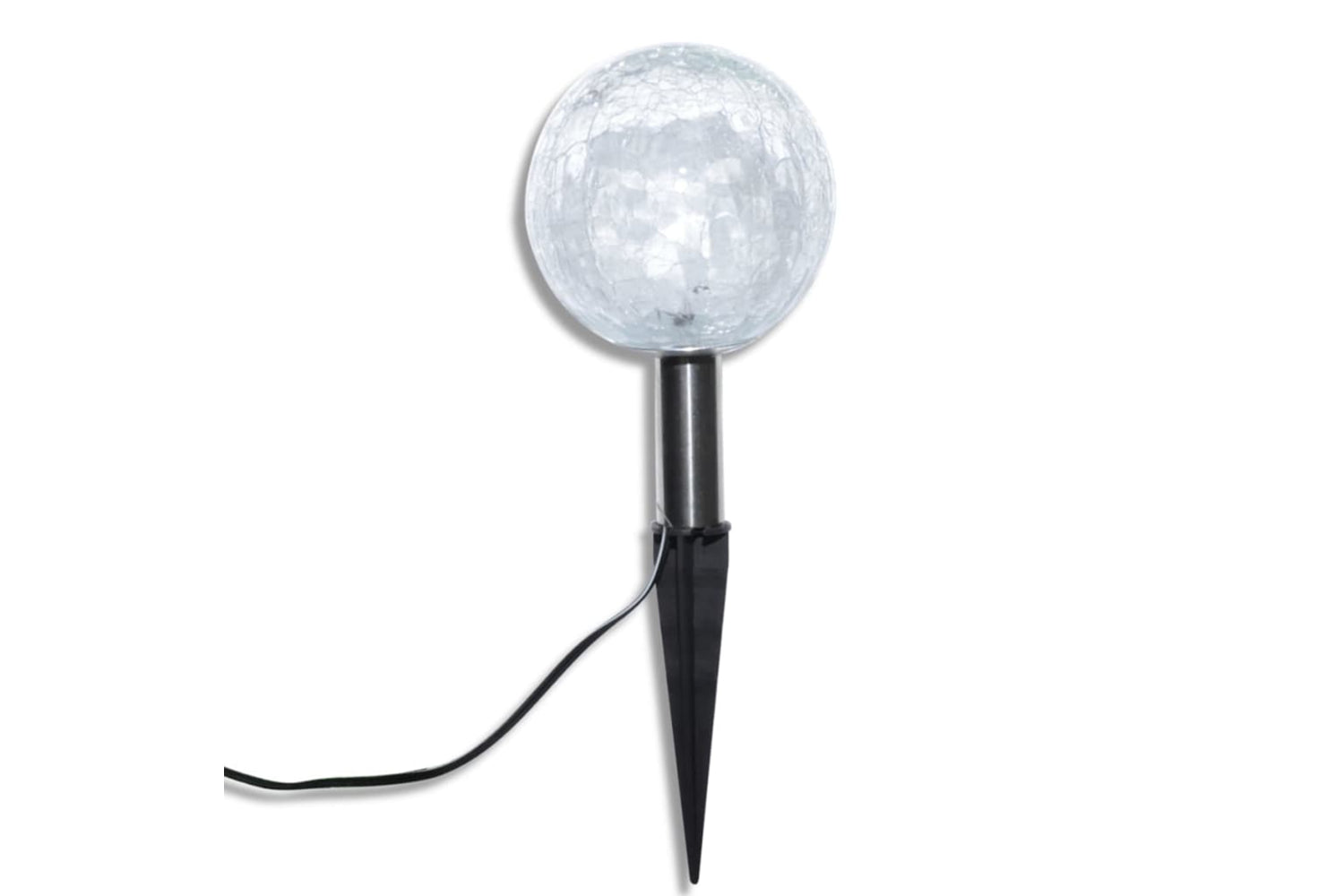 Vidaxl 40870 Solar Bowl 3 Led Garden Lights With Spike Anchors & Solar Panel-4