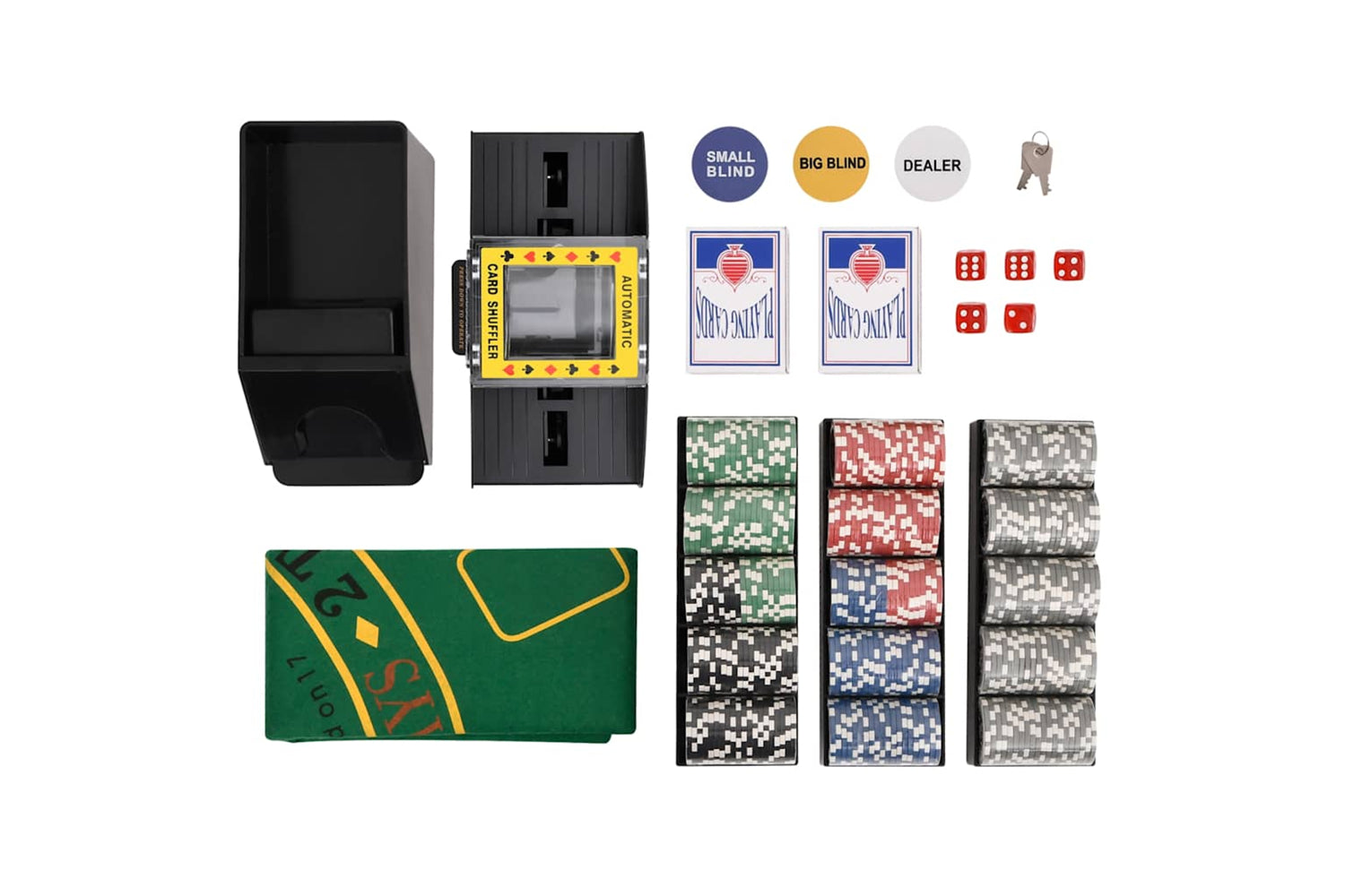 vidaXL 80412 Poker Chip Set 300 Pcs 11.5 G-3