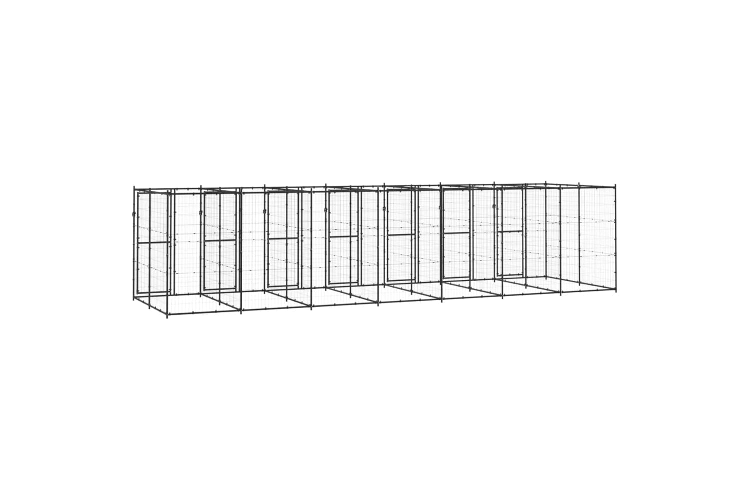 Vidaxl 3082265 Outdoor Dog Kennel Steel 16.94 M2-4