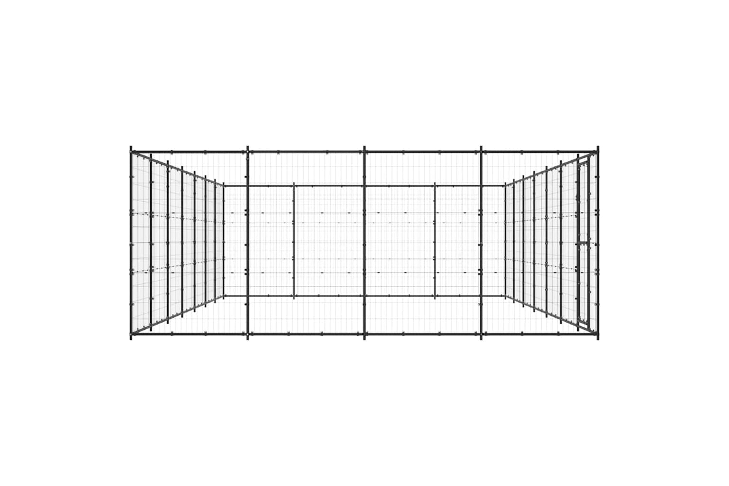 Vidaxl 3082315 Outdoor Dog Kennel Steel 33.88 M2-4