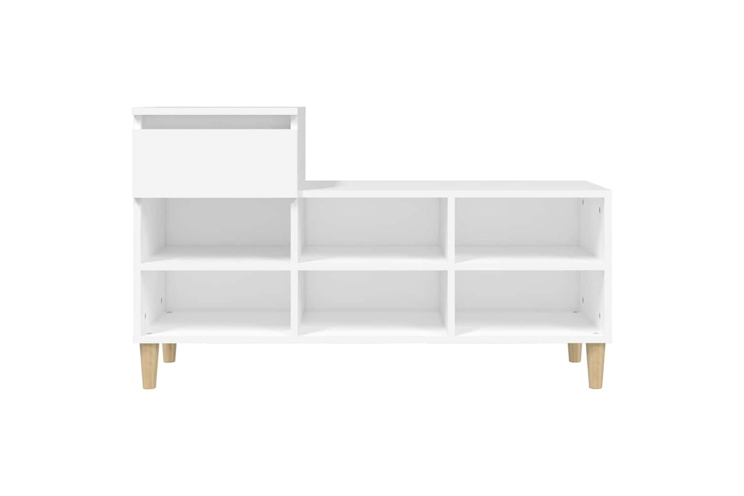 vidaXL 821204 Shoe Cabinet White 102x36x60cm Engineered Wood-5