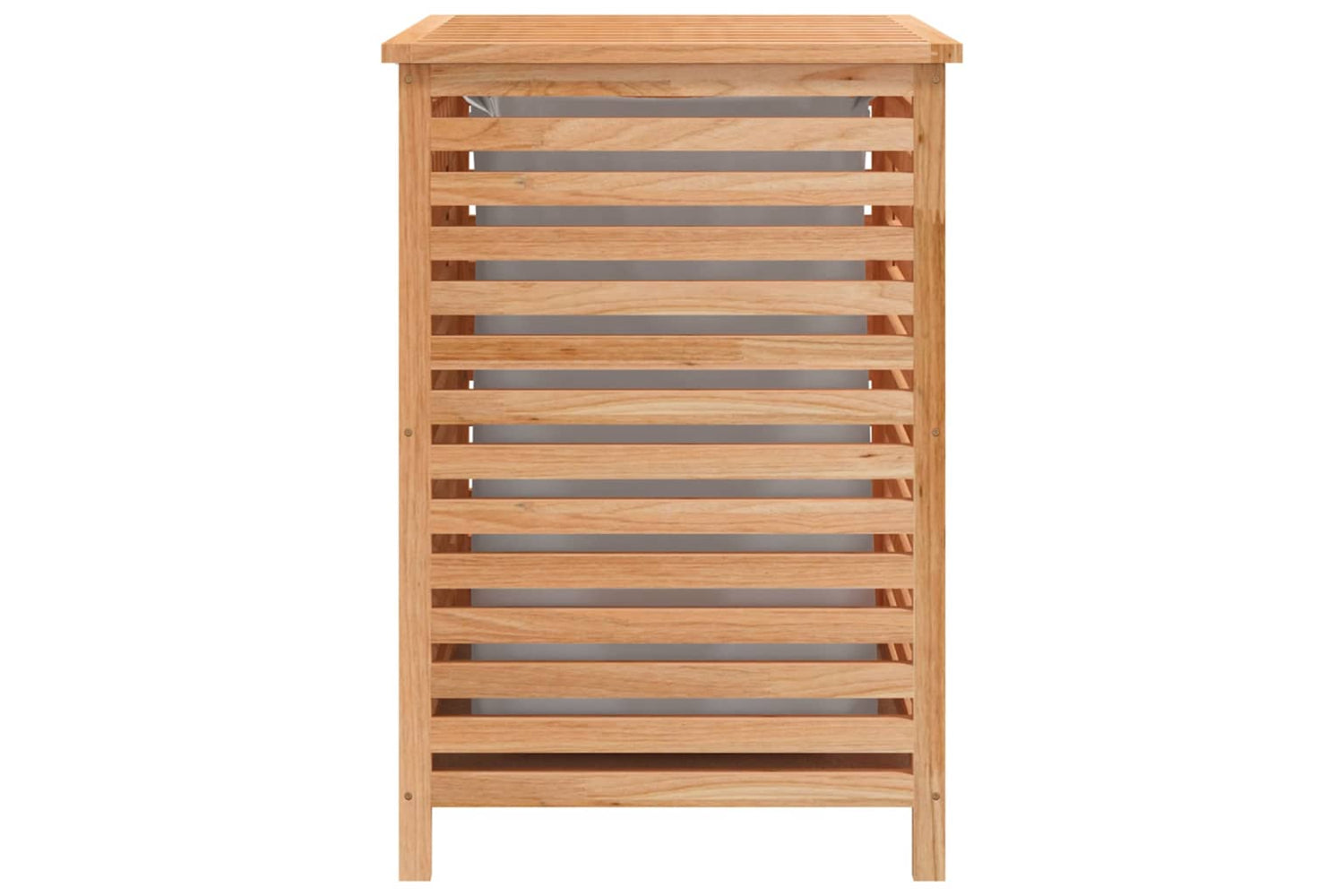 vidaXL Laundry Basket 45x45x65cm Solid Wood Walnut-5