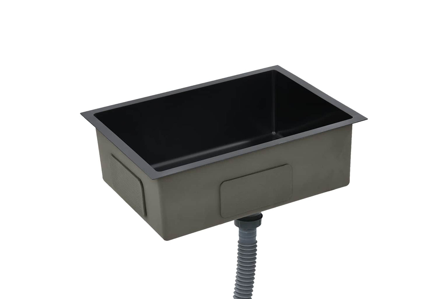 Vidaxl 145084 Handmade Kitchen Sink Black Stainless Steel-3