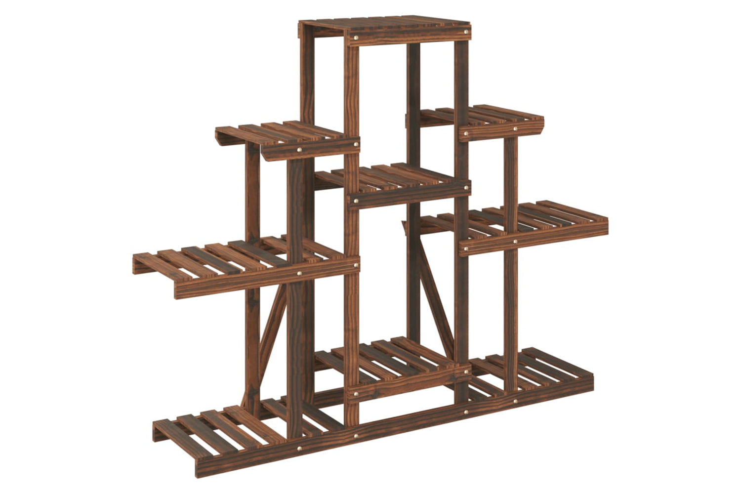 vidaXL 362849 Flower Stand 110x25x96cm Solid Wood Fir-4
