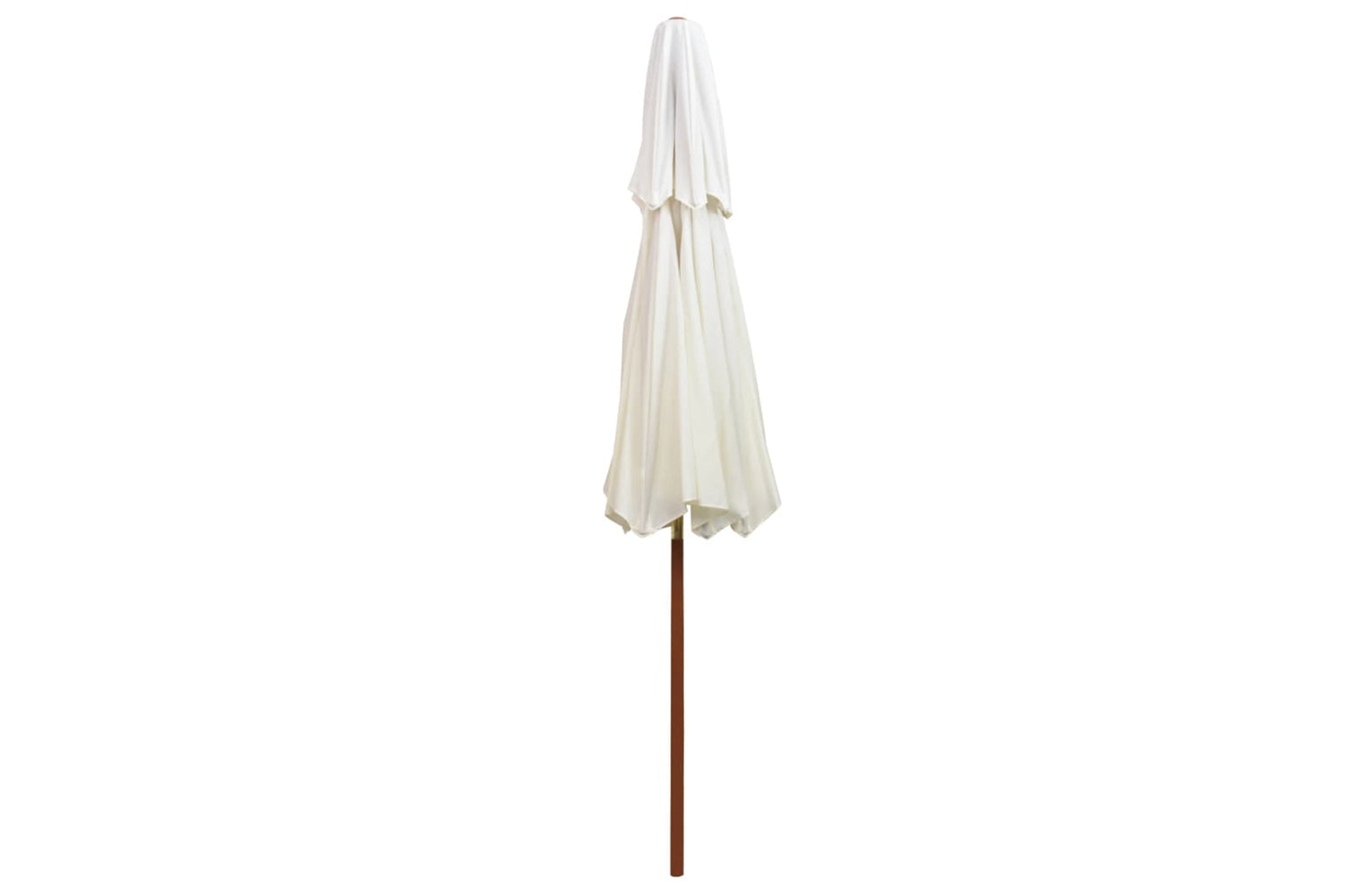 vidaXL 42964 Double Decker Parasol 270x270cm Wooden Pole Cream White-4