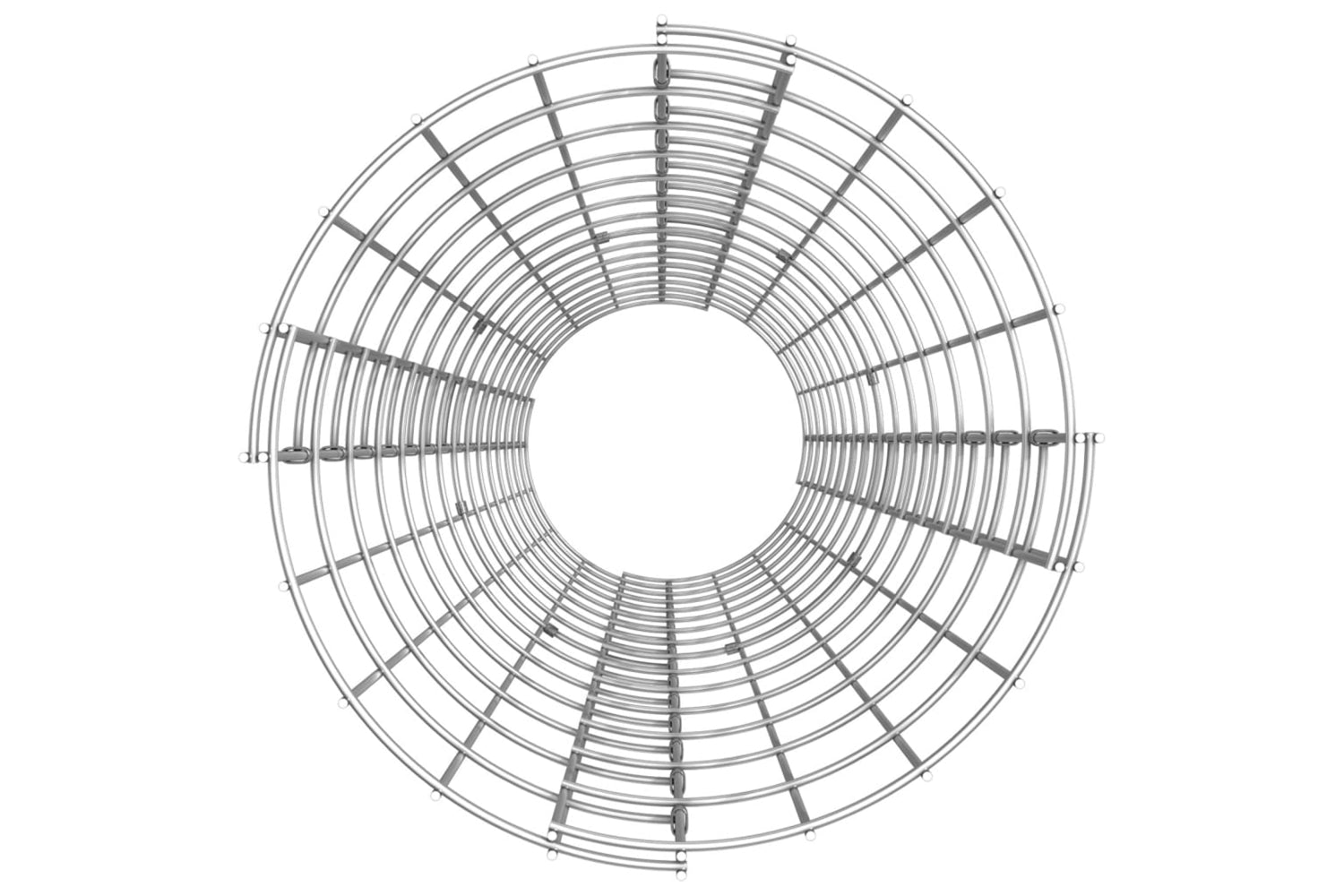 vidaXL 152021 Circular Gabion Raised Beds 3 Pcs Galvanised Steel ÃƒÂƒÃ‚Â˜30x150cm-4