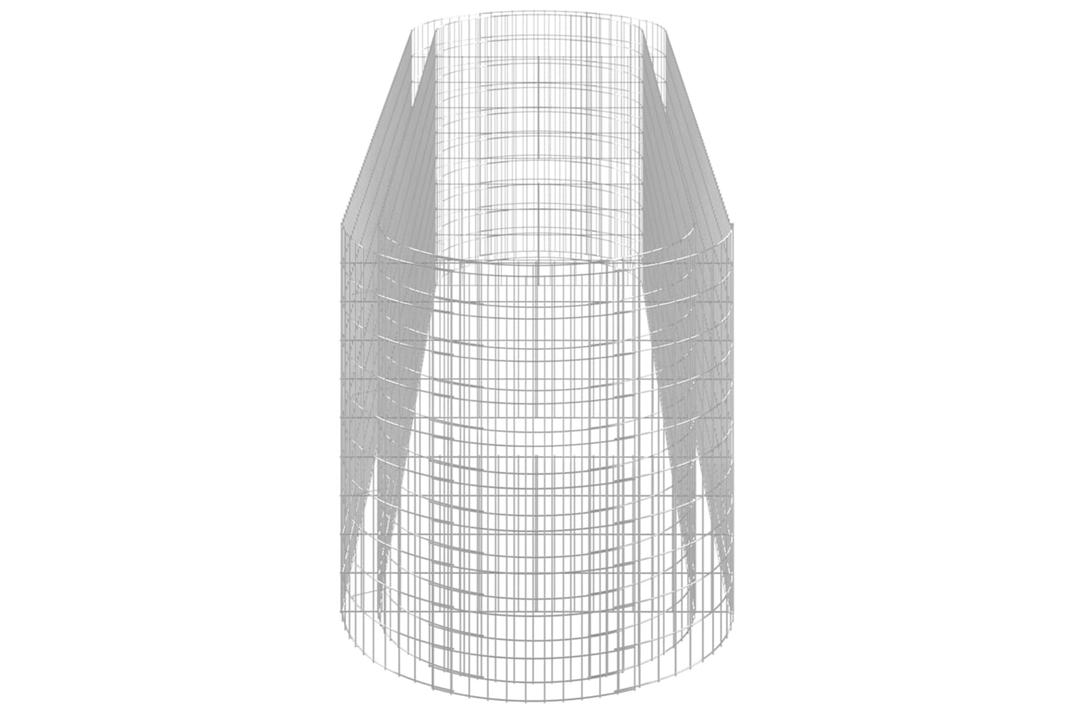vidaXL 152047 Gabion Raised Bed Galvanised Iron 400x100x100cm-4