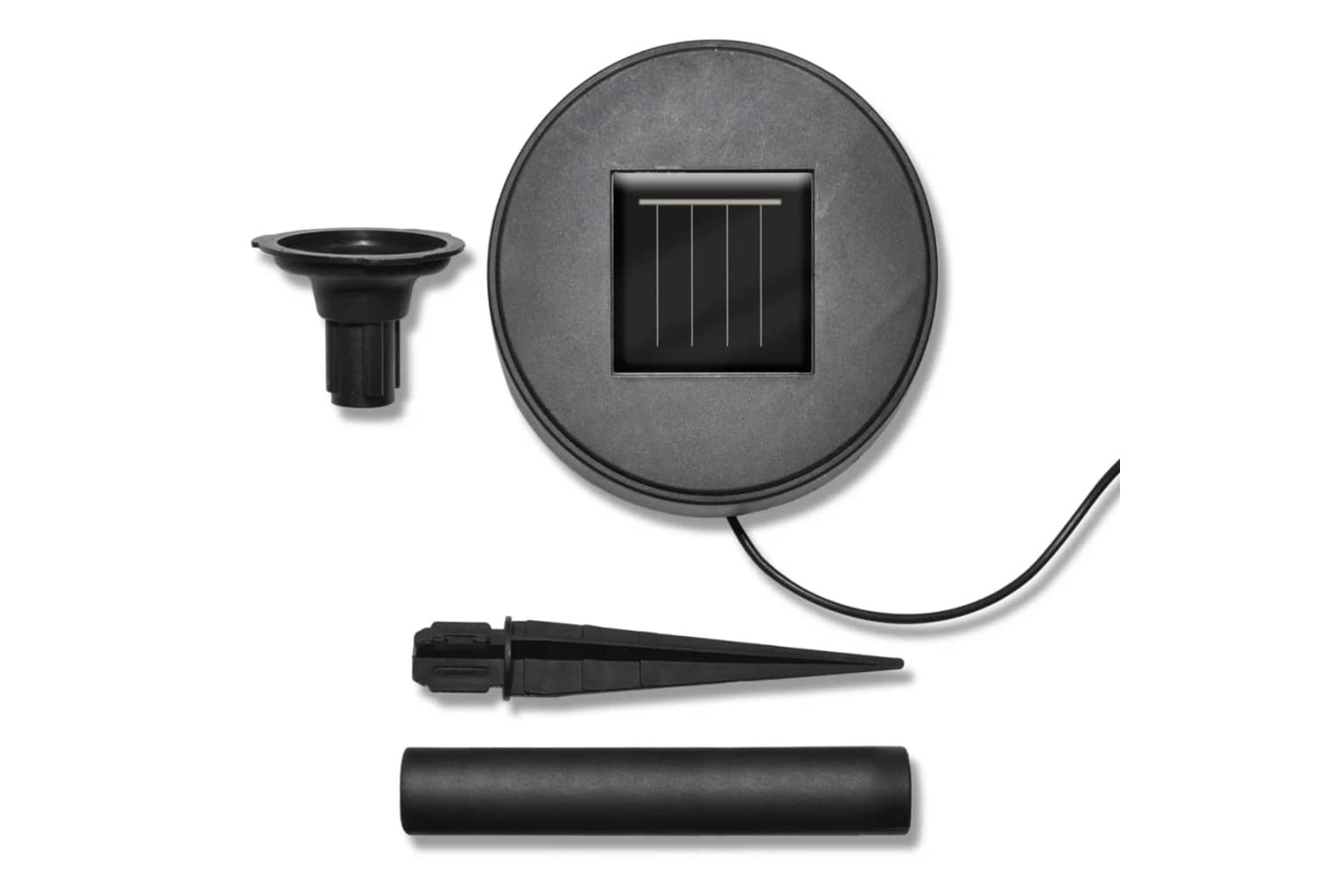 Vidaxl 40870 Solar Bowl 3 Led Garden Lights With Spike Anchors & Solar Panel-3