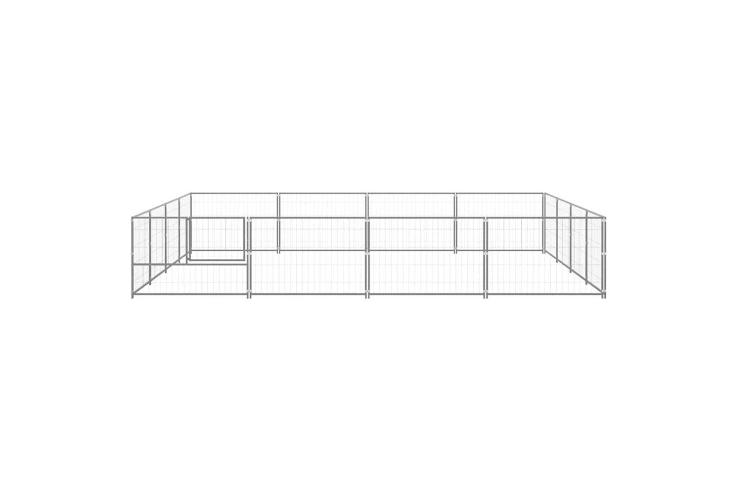 Vidaxl 3082150 Dog Kennel Silver 16 M2 Steel-4