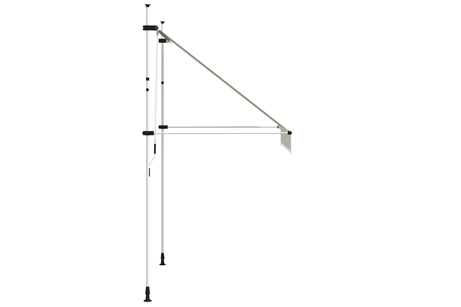 vidaXL 143694 Manual Retractable Awning 200cm Cream-3