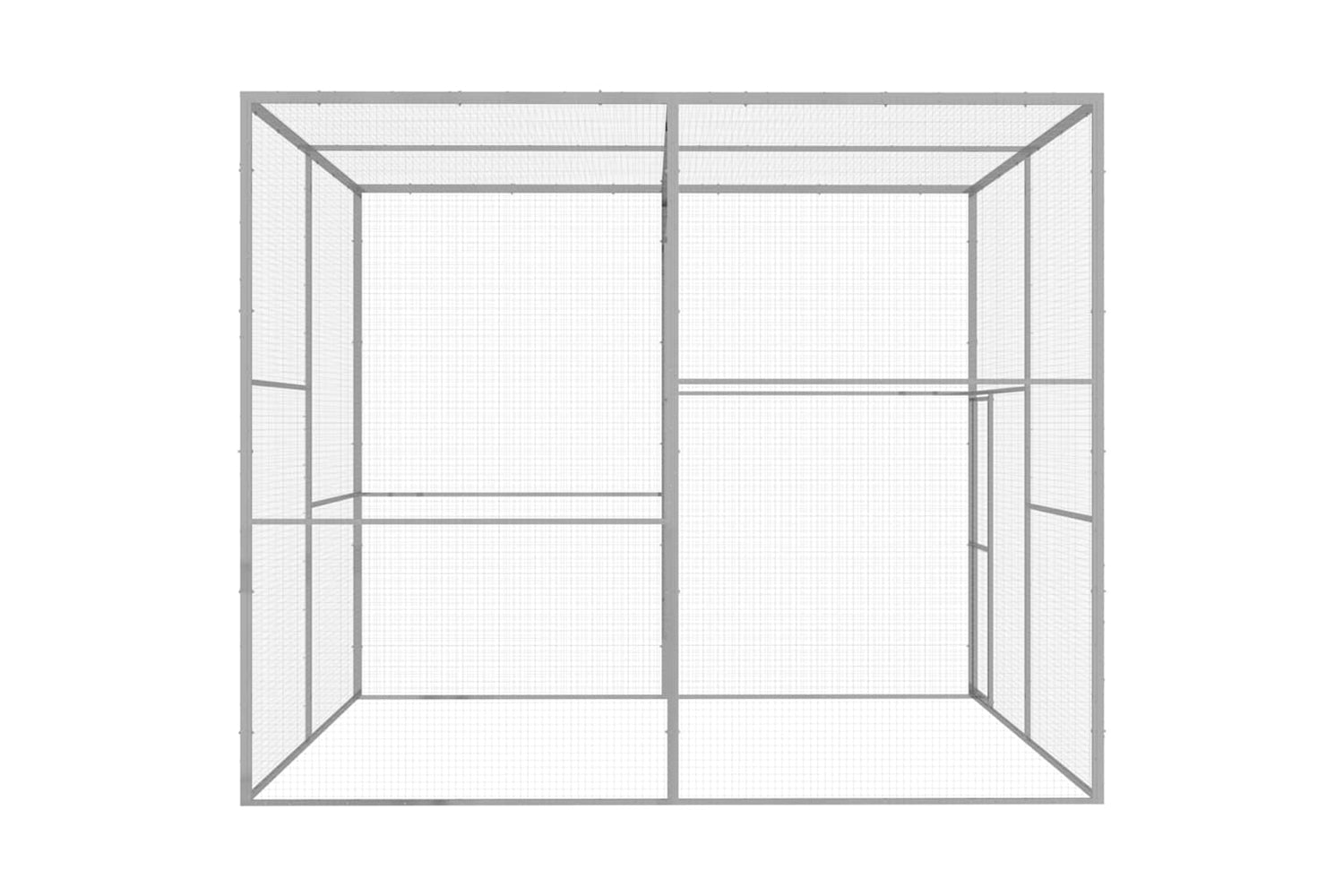 Vidaxl Cat Cage 3x3x2.5 M Galvanised Steel-3