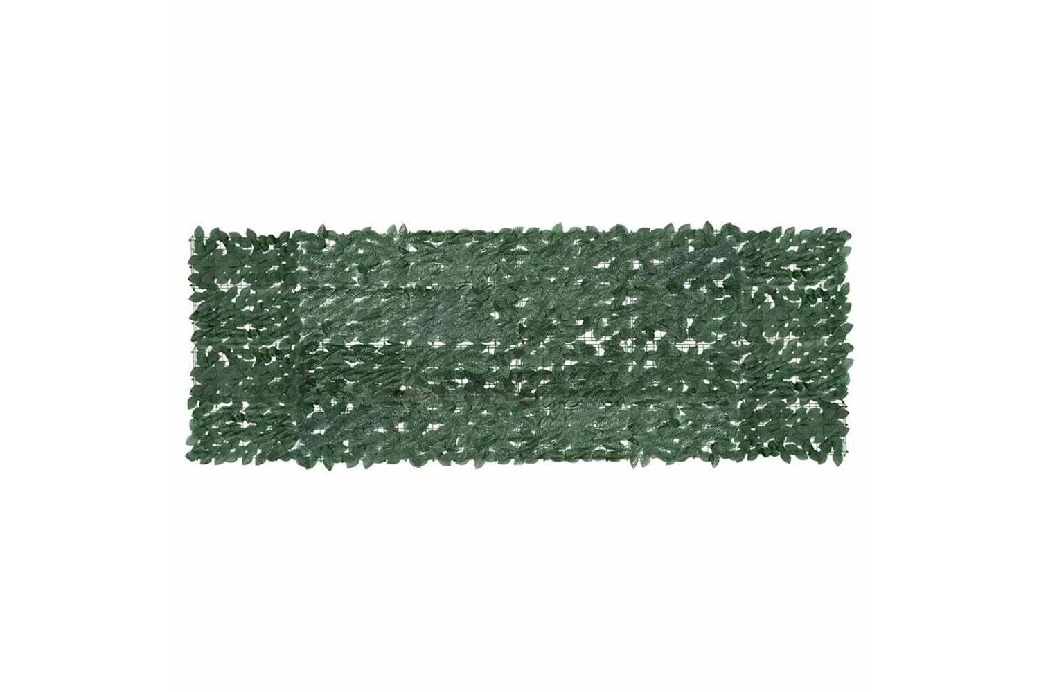 vidaXL 315487 Balcony Screen With Dark Green Leaves 300x100cm