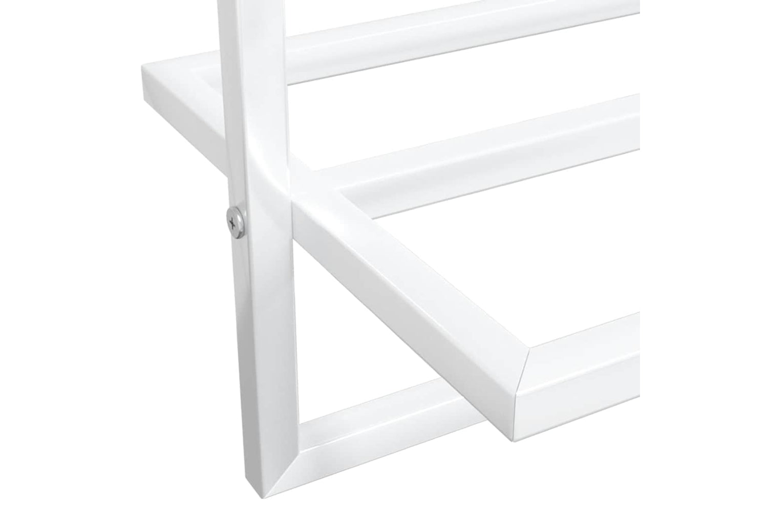 vidaXL 343093 Towel Rack White 95x25x22cm Iron-6