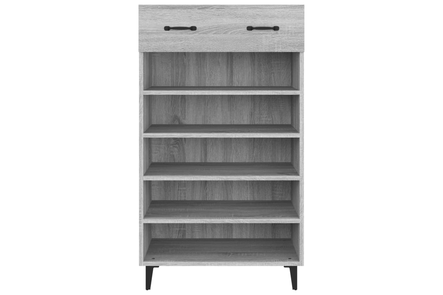 vidaXL 817559 Shoe Cabinet Grey Sonoma 60x35x105cm Engineered Wood-5