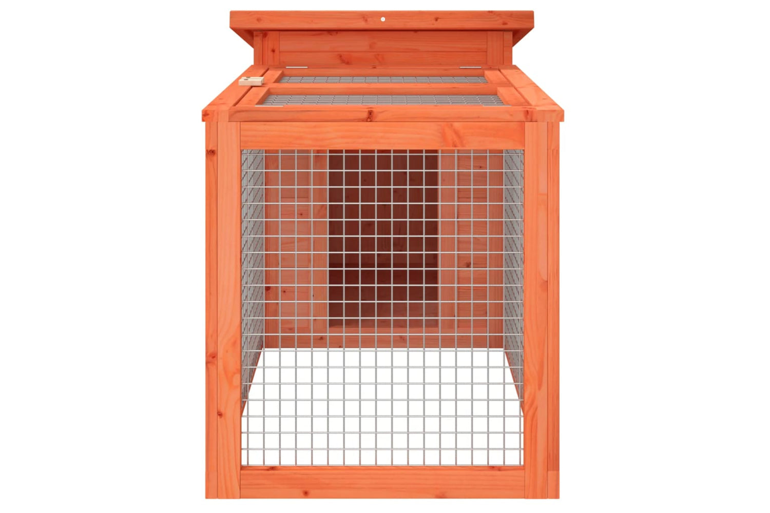 vidaXL 172289 Rabbit Hutch Brown 100.5x54x55cm Solid Wood Pine-4