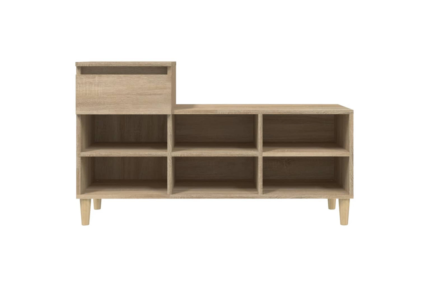 vidaXL 821207 Shoe Cabinet Sonoma Oak 102x36x60cm Engineered Wood-5
