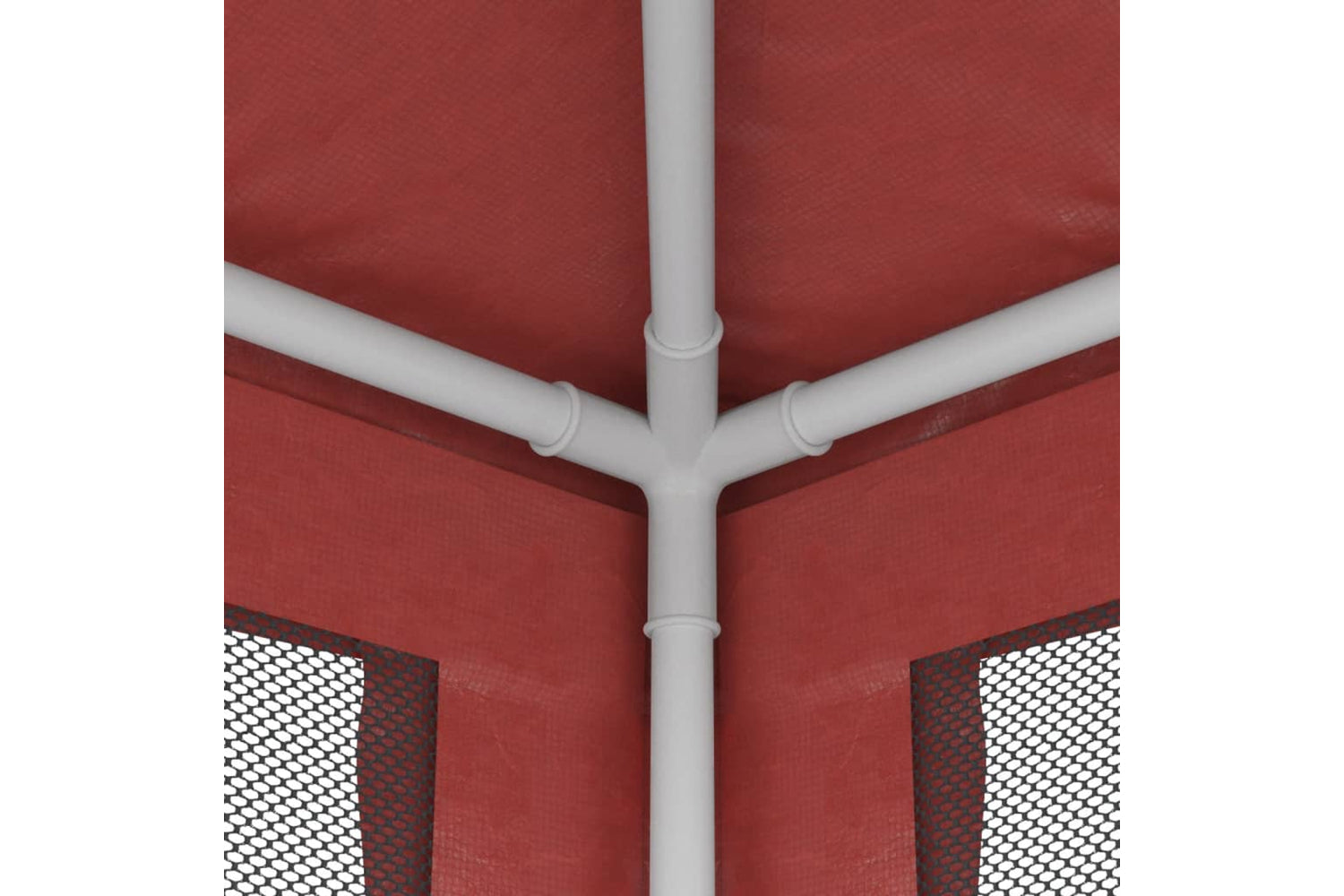 Vidaxl 319235 Party Tent With 4 Mesh Sidewalls Red 3x4 M Hdpe-5
