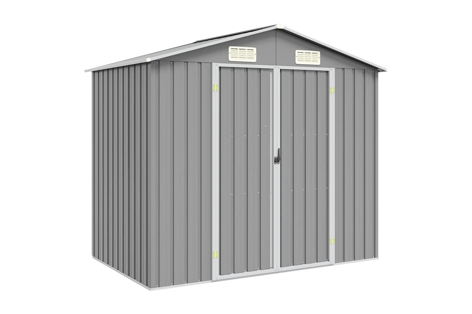 vidaXL 46298 Garden Shed Grey 205x129x183cm Galvanised Steel