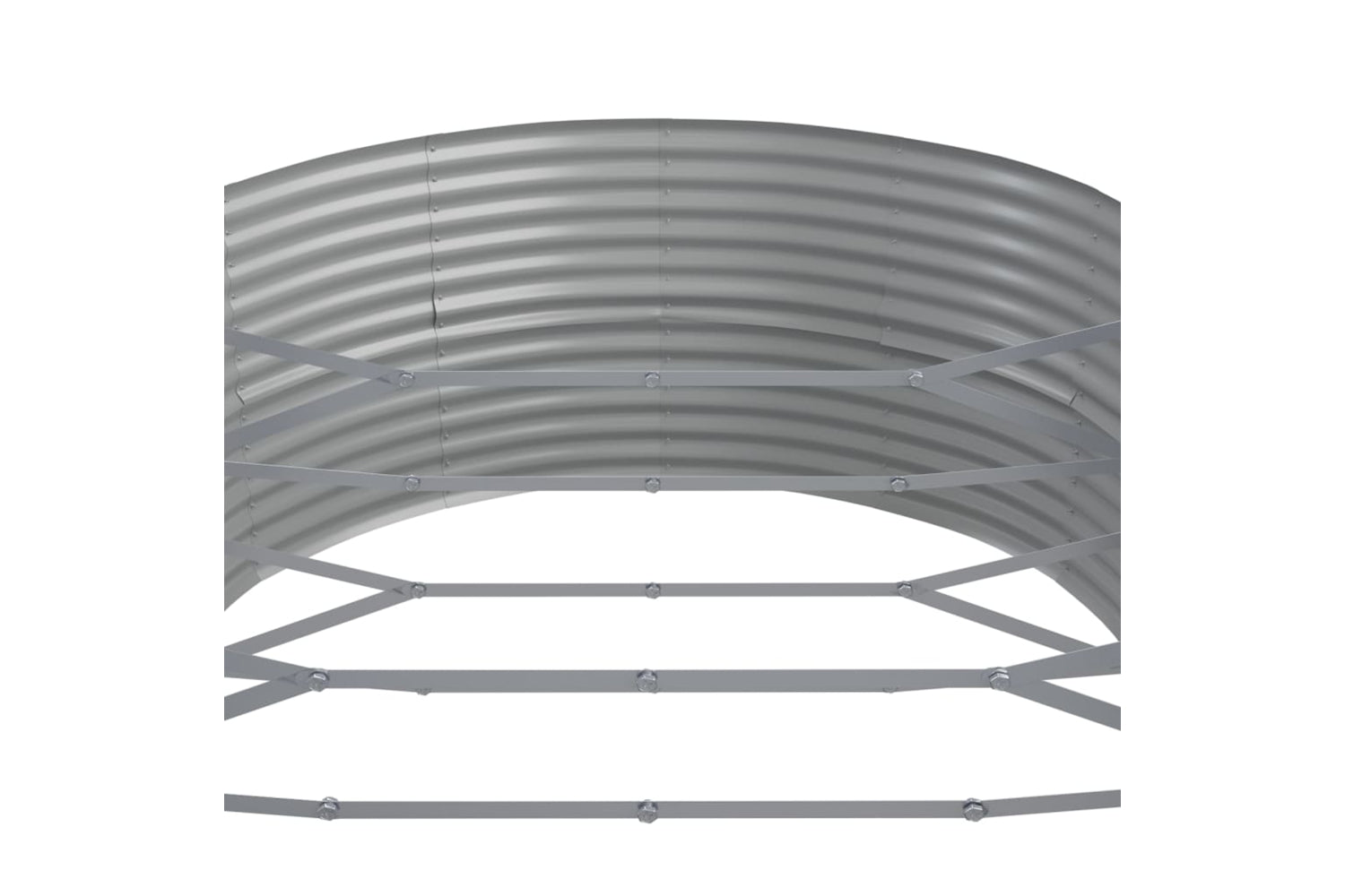 vidaXL 319120 Garden Raised Bed Powder-coated Steel 584x140x68cm Brown-4
