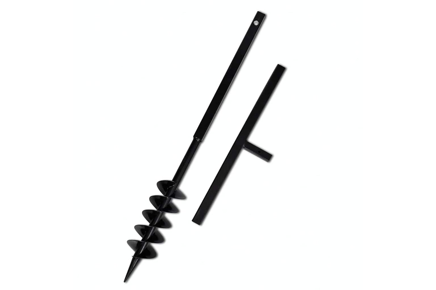 vidaXL 270520 Ground Drill With Handle 100mm With Extension Tube 9 M Steel-4