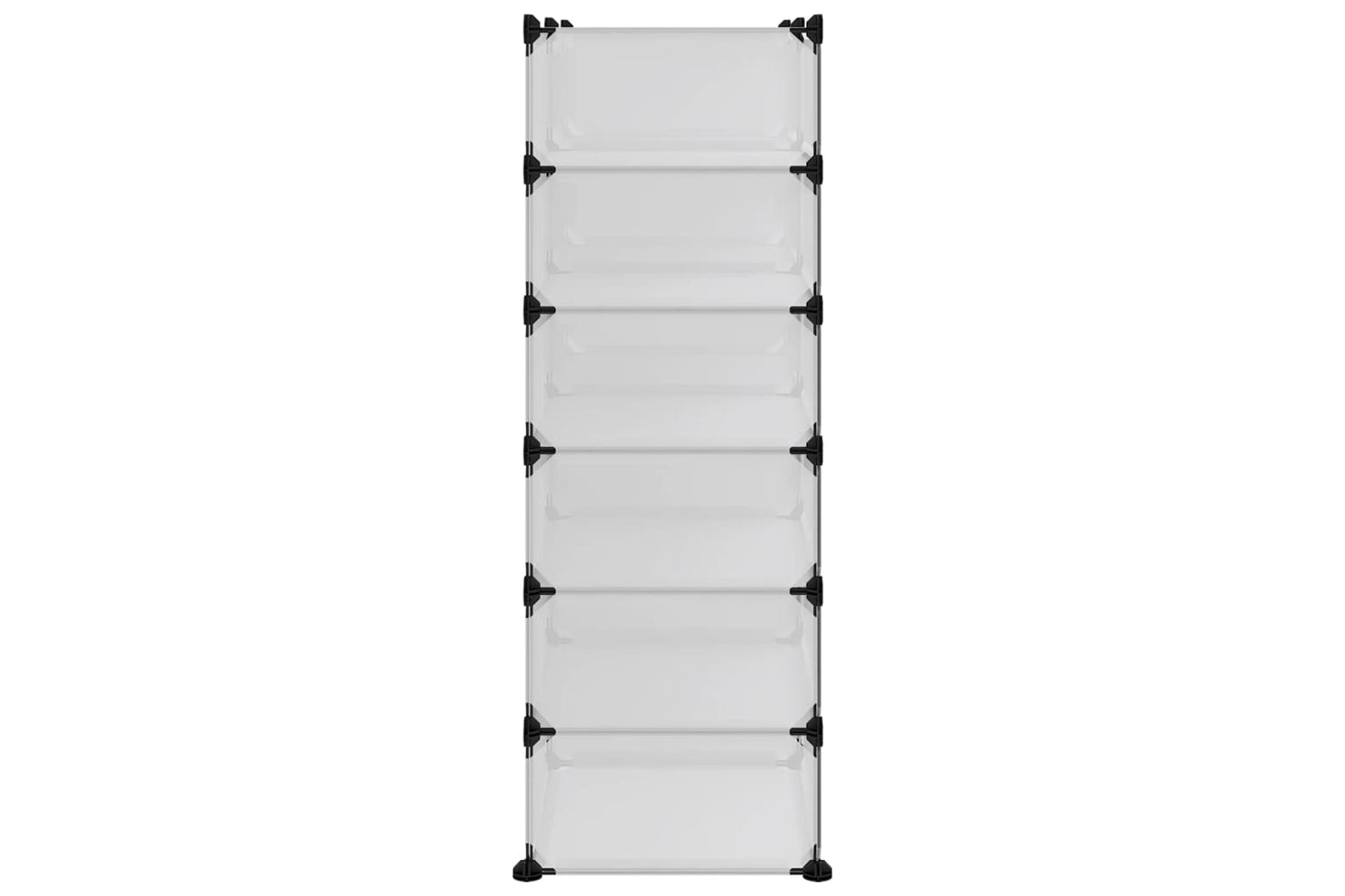 vidaXL 340564 Shoe Rack Transparent 94.5x36.5x106cm Pp-3