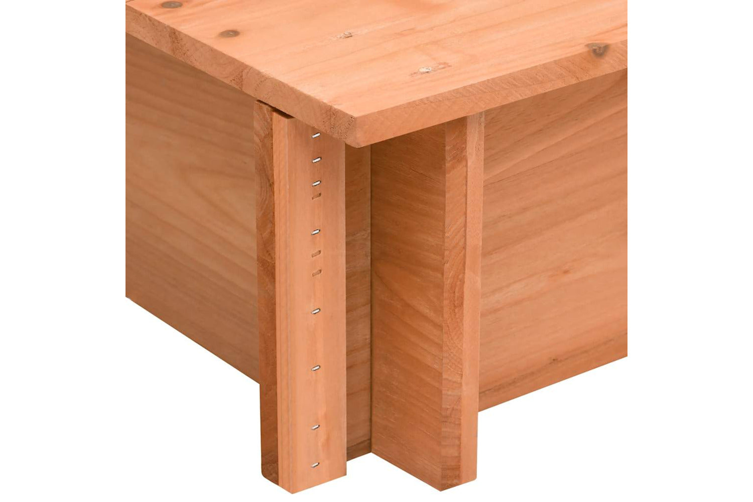 Vidaxl Sandbox With Roof Firwood 112x112x112 Cm-6