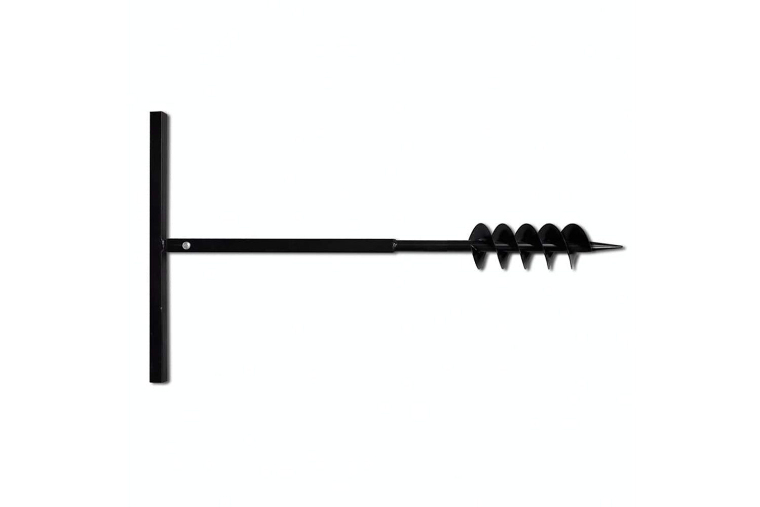 vidaXL 270520 Ground Drill With Handle 100mm With Extension Tube 9 M Steel-3