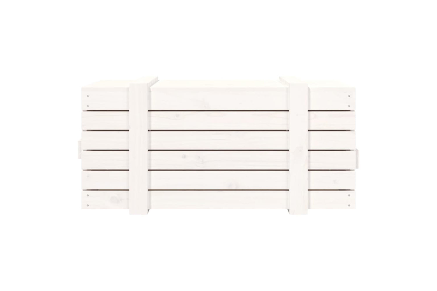 vidaXL 824999 Storage Box White 91x40.5x42cm Solid Wood Pine-6