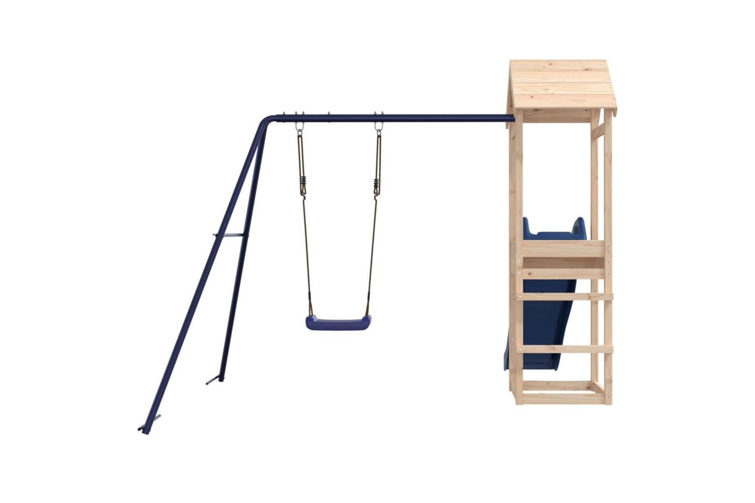 Vidaxl 3155855 Playhouse With Slide Swing Solid Wood Pine-7