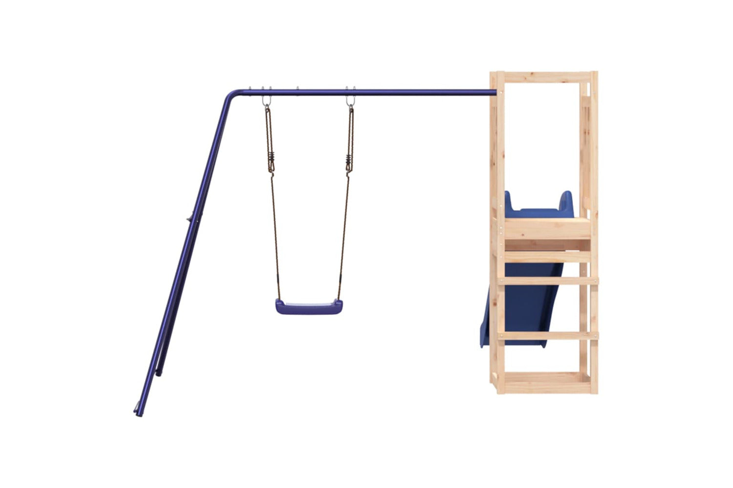 Vidaxl 3155954 Playhouse With Slide Swing Solid Wood Pine-7