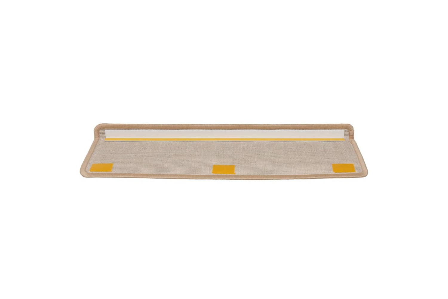 vidaXL 326202 Carpet Stair Treads 15 Pcs 65x21x4cm Gold-4