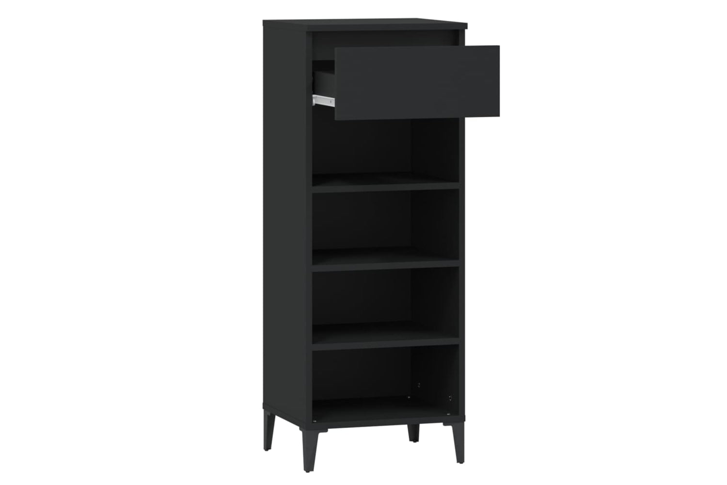 vidaXL 819781 Shoe Rack Black 40x36x105cm Engineered Wood-5
