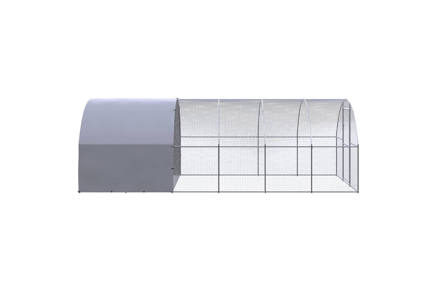 Vidaxl 3095474 Outdoor Chicken Coop 3x6x2 M Galvanised Steel-4