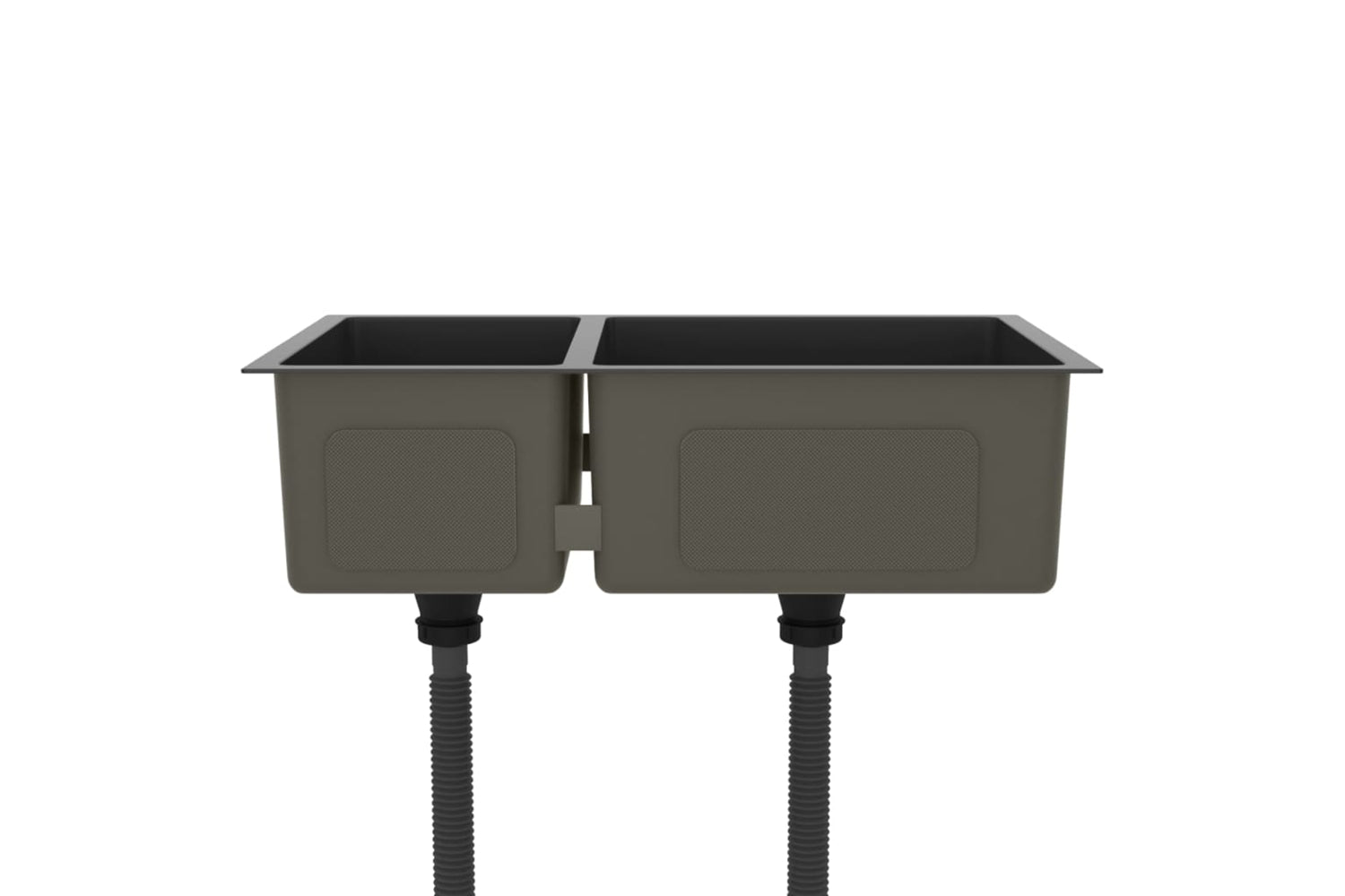 Vidaxl 51562 Kitchen Sink Black Stainless Steel-3