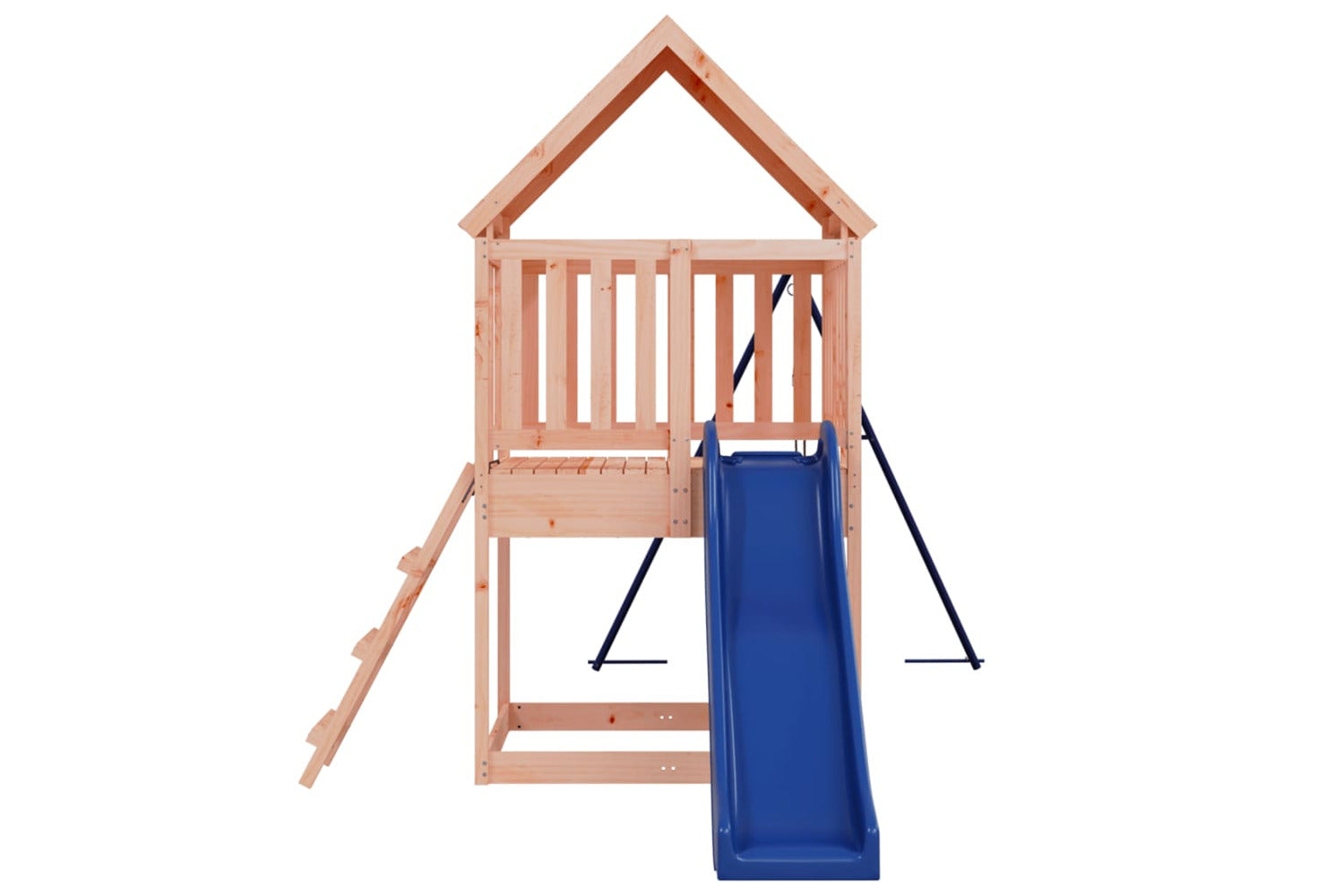 Vidaxl 3155937 Playhouse With Slide Ladder Swing Solid Wood Douglas-5
