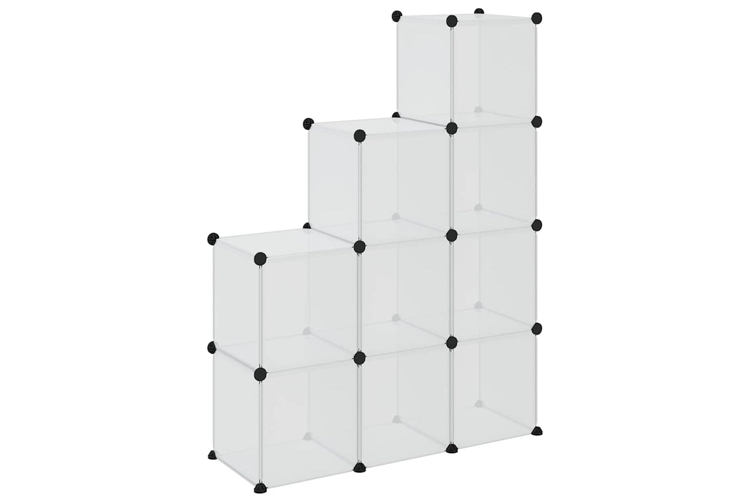 Vidaxl 340551 Storage Cube Organiser With 9 Cubes Transparent Pp-6
