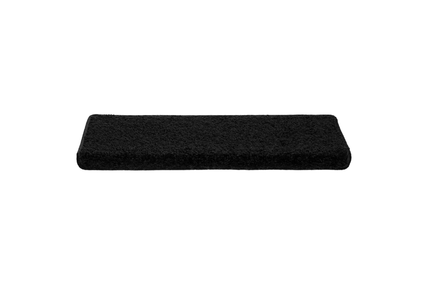 vidaXL Stair Mats 10 Pcs 65x21x4cm Black-4
