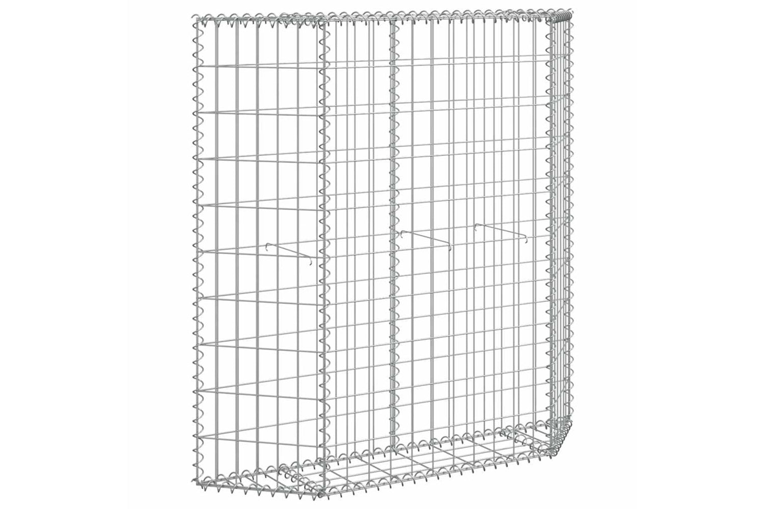 vidaXL 145653 Trapezium Gabion Raised Bed Galvanised Steel 100x20x100cm-7