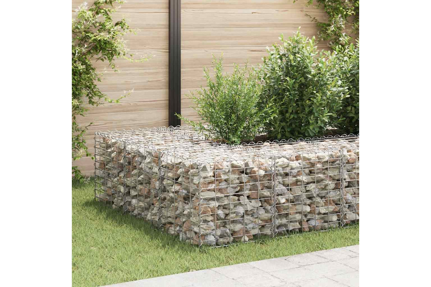 vidaXL 145650 Cube Gabion Raised Bed Steel Wire 50x50x50cm-2