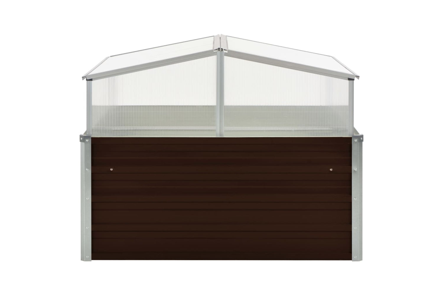 Vidaxl Greenhouse Brown 100x100x85 Cm Galvanised Steel-2