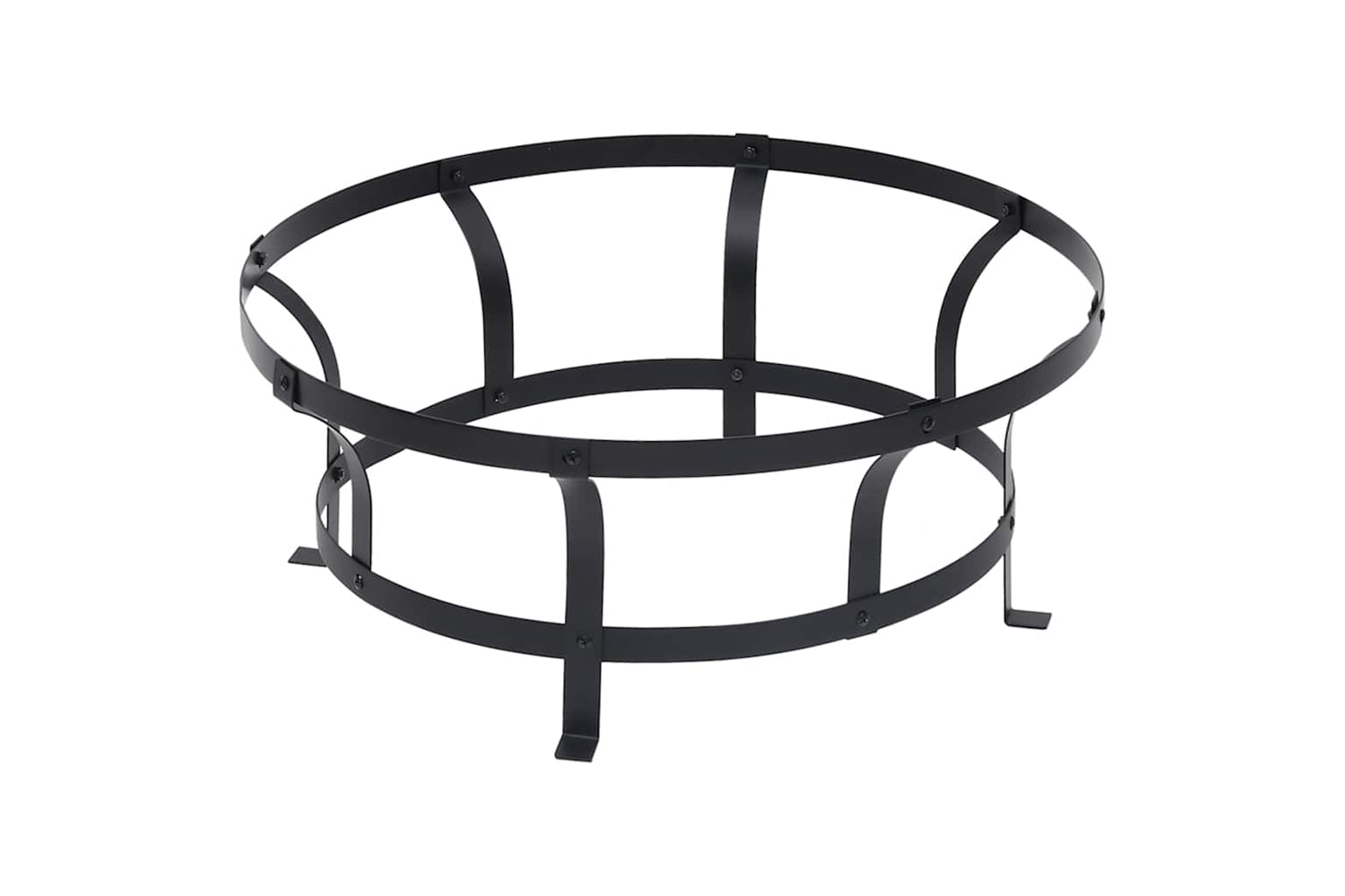 Vidaxl Outdoor Fire Pit With Grill Stainless Steel 76 Cm-8