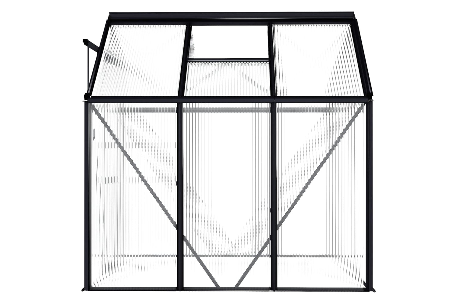 Vidaxl 48209 Greenhouse Anthracite Aluminium 3.61 Mâ²-4