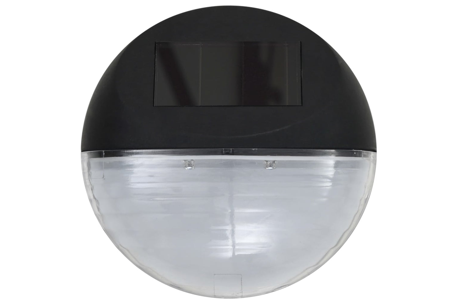 Vidaxl 277139 Outdoor Solar Wall Lamps Led 24 Pcs Round Black-5