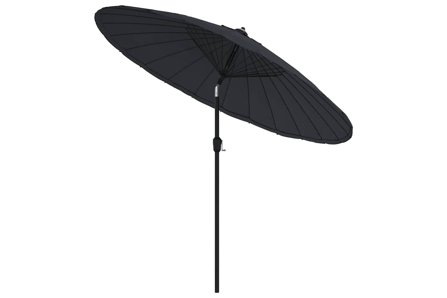 vidaXL 47310 Outdoor Parasol With Aluminium Pole 270cm Black-2