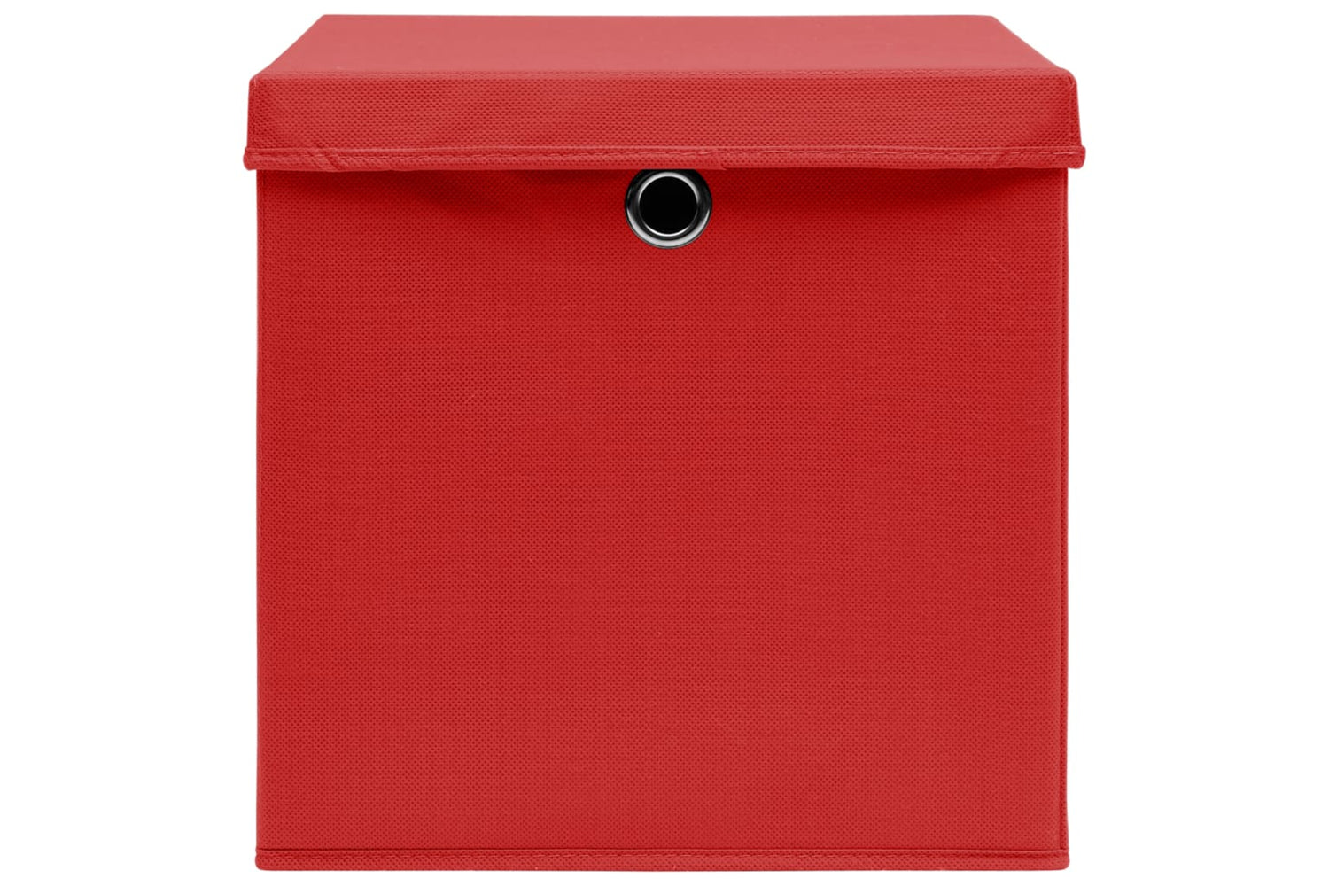 Vidaxl 288362 Storage Boxes With Lids 4 Pcs Red 32x32x32 Cm Fabric-4