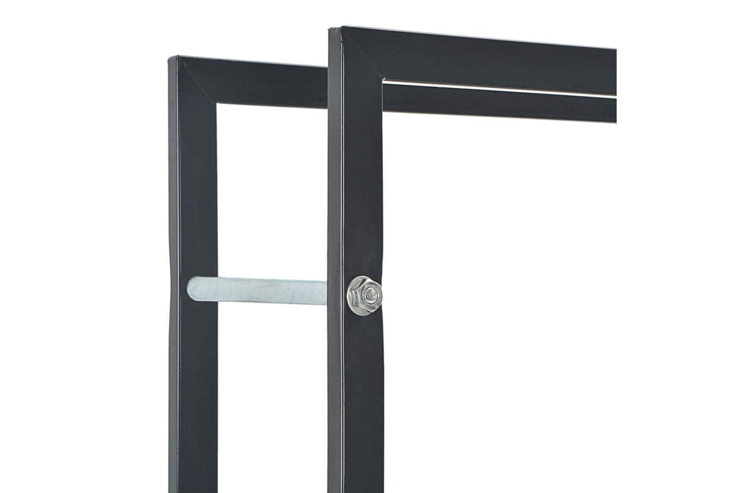 vidaXL 284700 Firewood Rack Black 44x20x100cm Steel-5