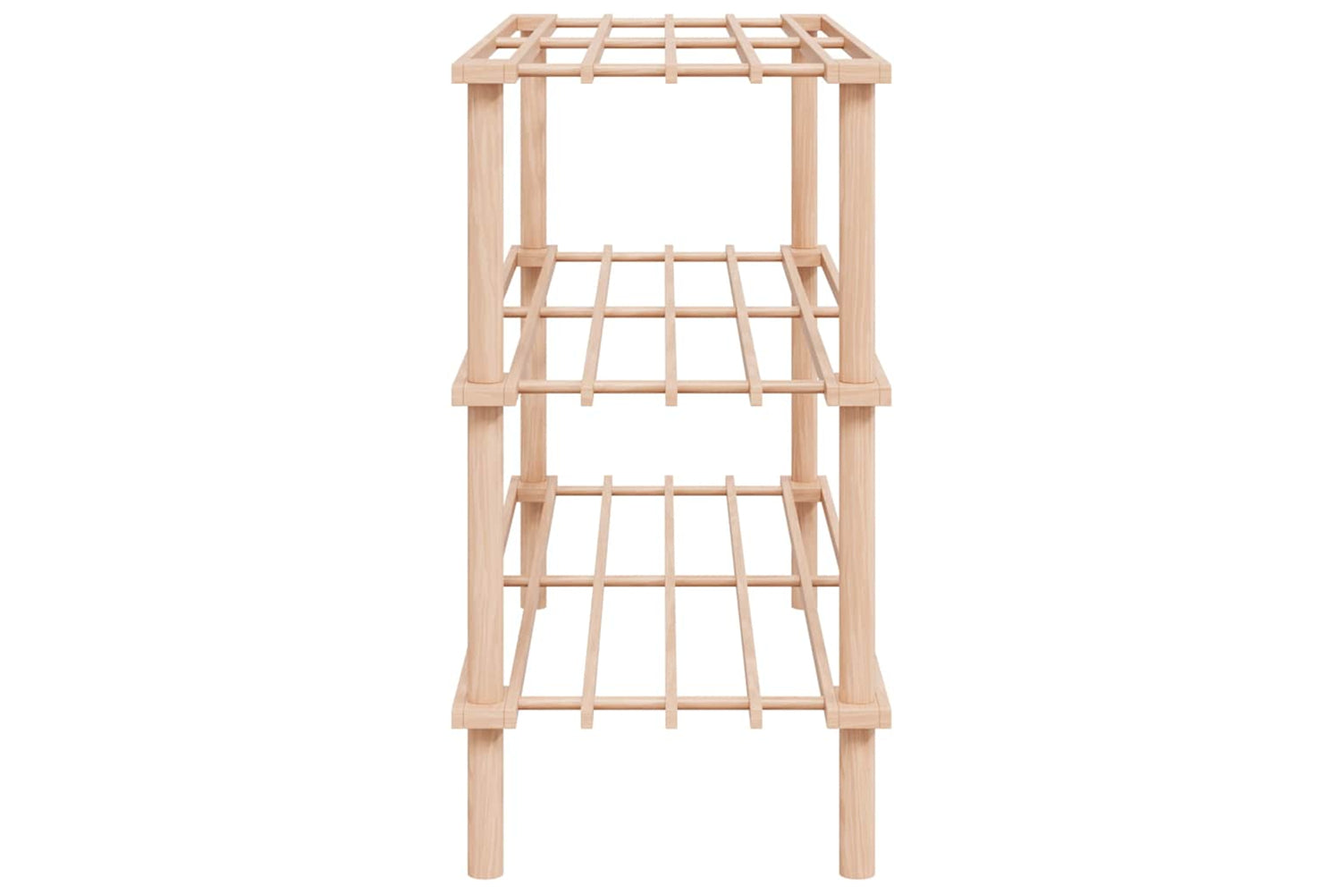 Vidaxl 241065 3-tier Shoe Racks 2 Pcs Solid Fir Wood-4