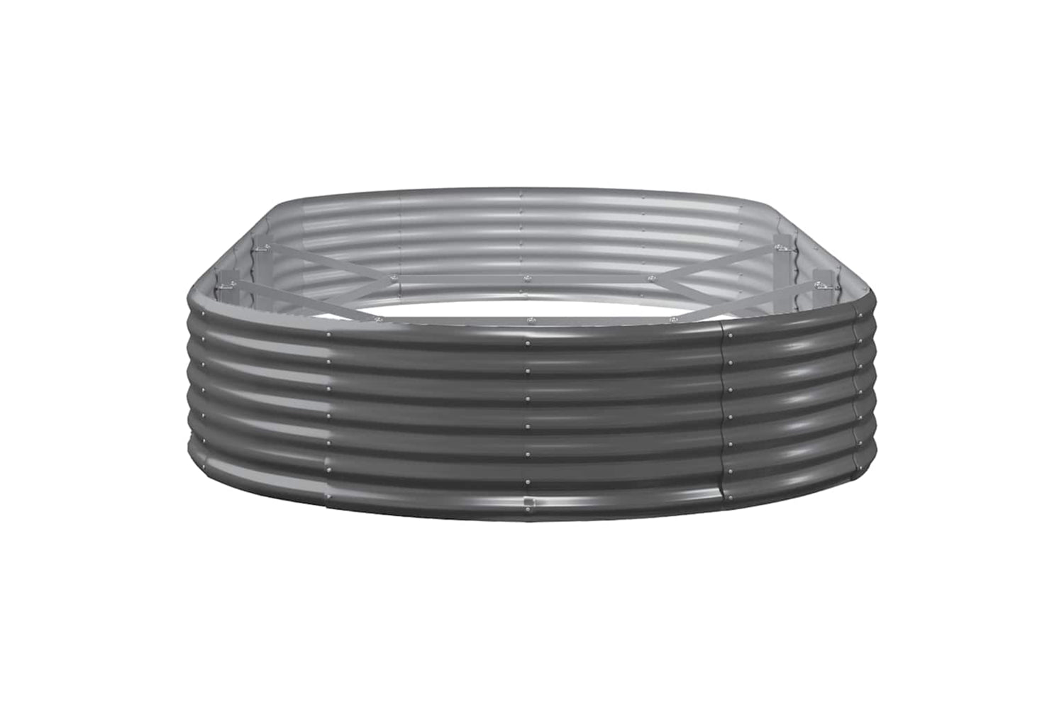 vidaXL 319031 Garden Raised Bed Powder-coated Steel 296x140x36cm Anthracite-3