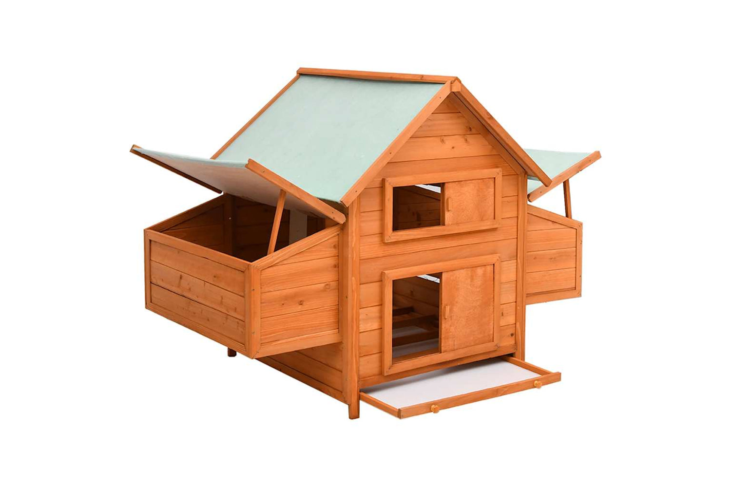 Vidaxl Chicken Coop 150x96x110 Cm Solid Firwood-2